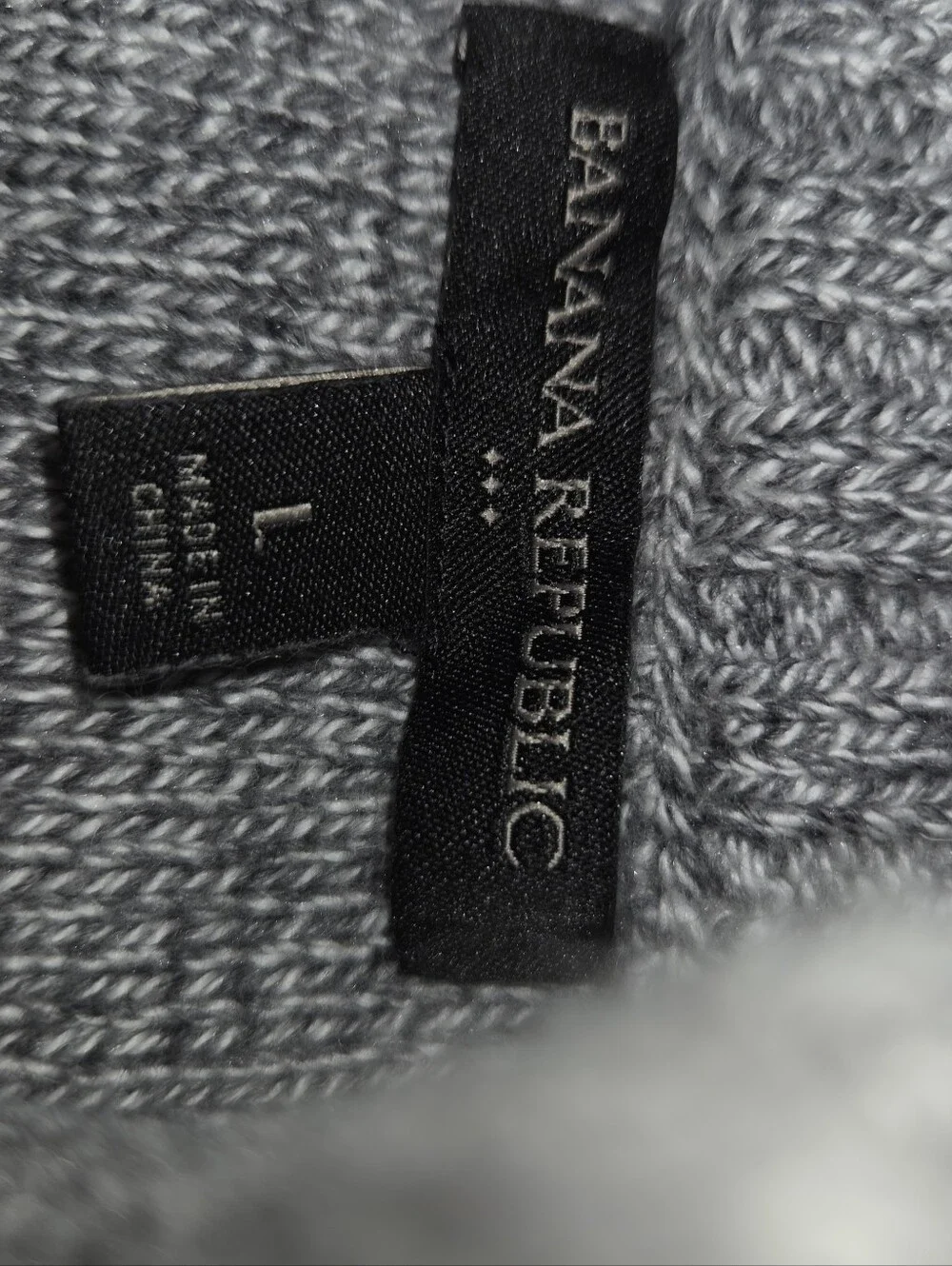 Banana Republic Light Gray Knit Button-Front Jacket